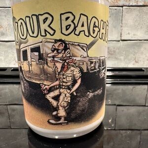 Humorous Graphic Mug with Cartoon Design